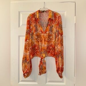 Boston Proper Flare Sleeve Shirt!